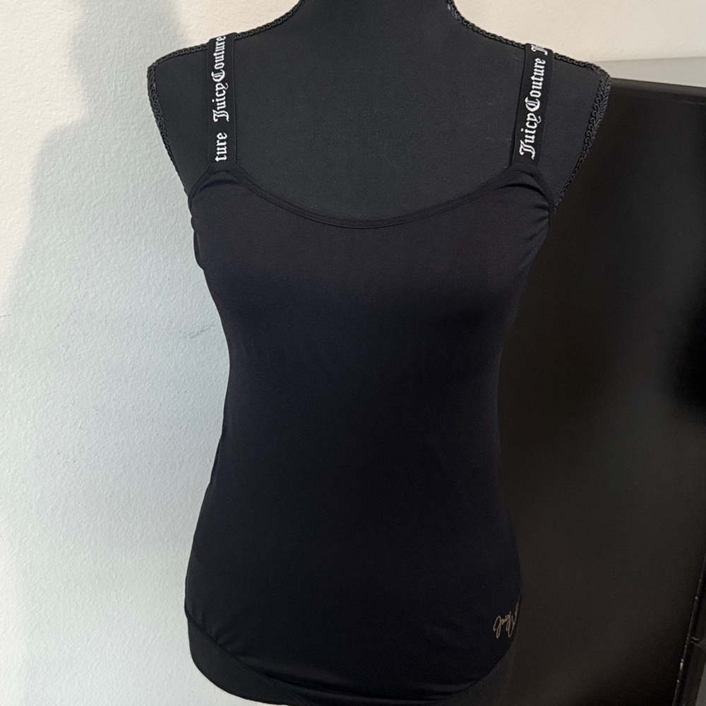 Juicy Couture Black Sleeveless Bodysuit